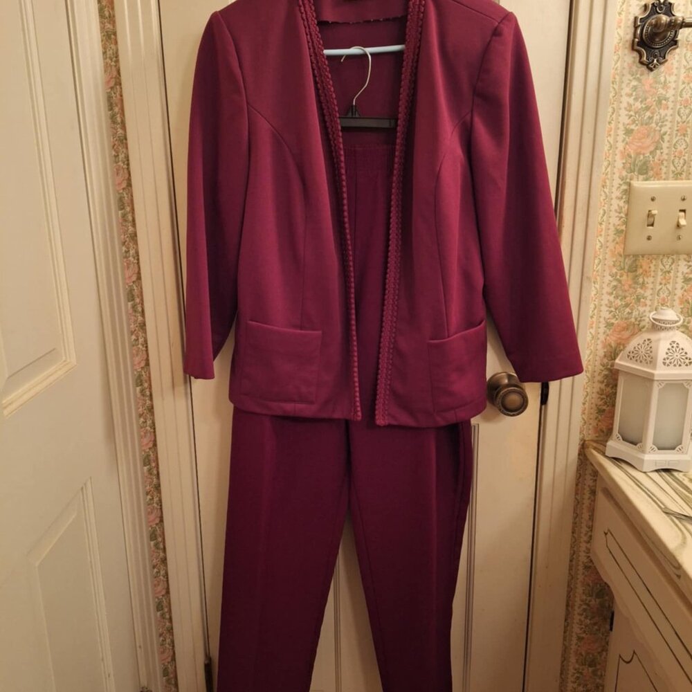 Vintage Maroon Suit